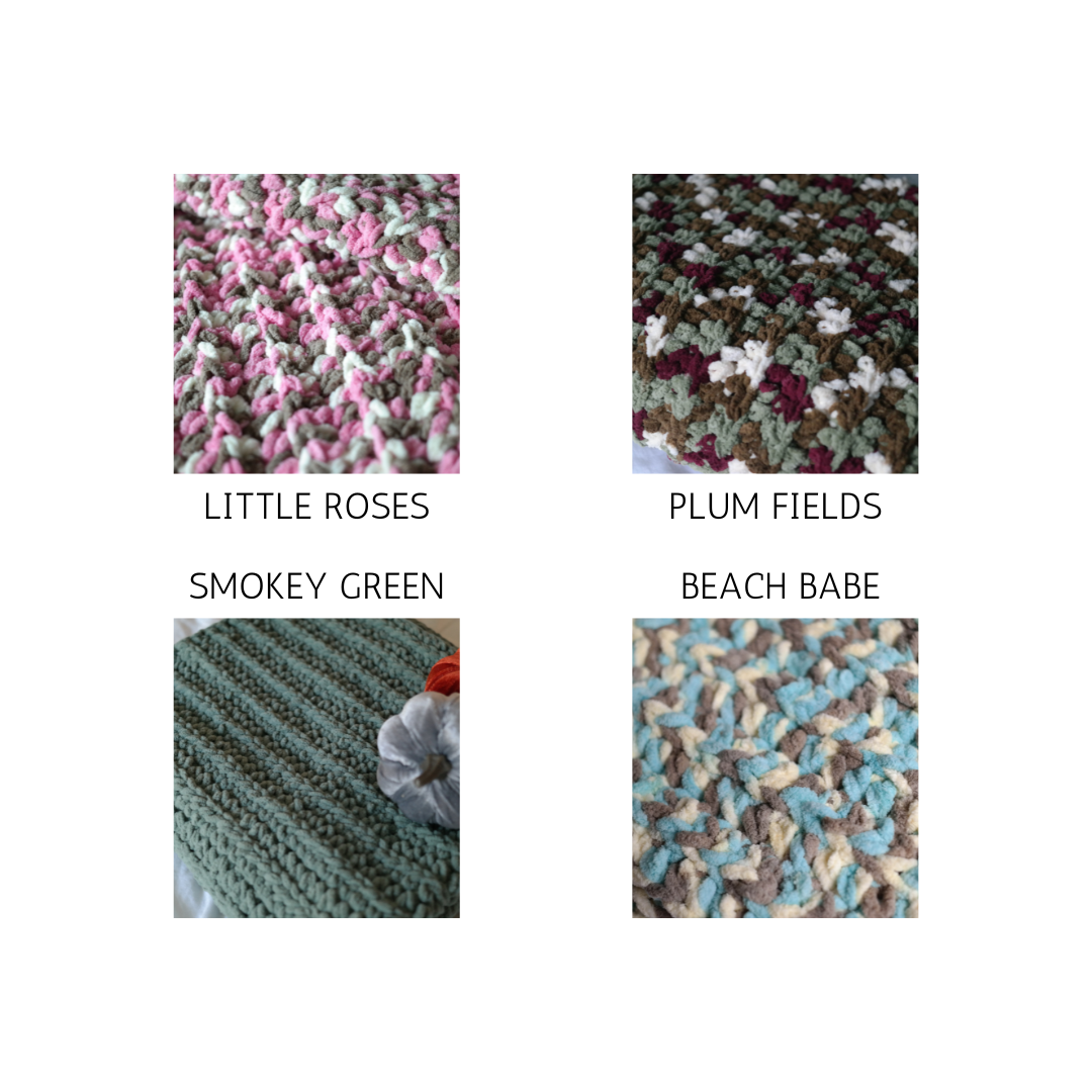 Handmade Chenille Blankets by TwoTwo Creations TwoTwoCreations