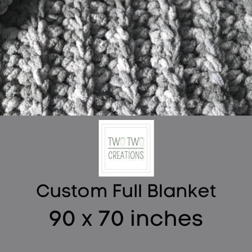 Handmade Chenille Blankets by TwoTwo Creations TwoTwoCreations